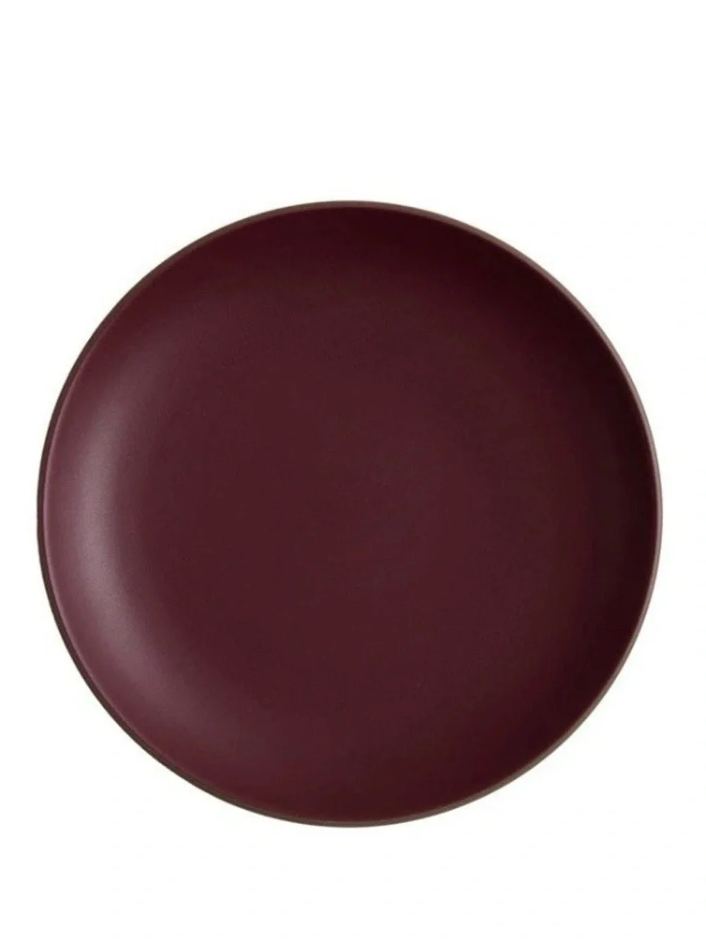 $68 New Heath Ceramics + Herman Miller Coupe Dinner Plate in Cranberry 11'' Dia